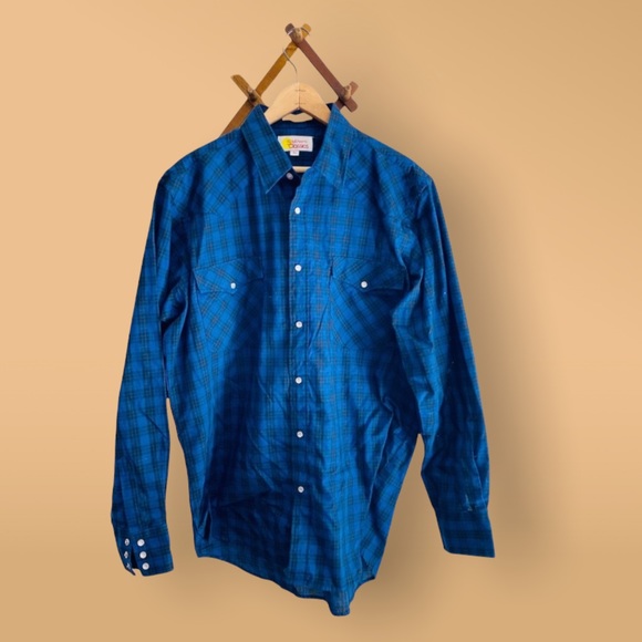 🍄5/$30 Western Pearl Snap Button Down - Picture 1 of 9